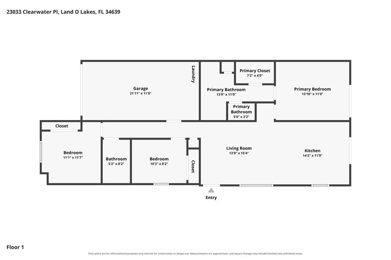 2,820/Mo, 23033 Clearwater Pl Land O' Lakes, FL 34639 Floorplan View
