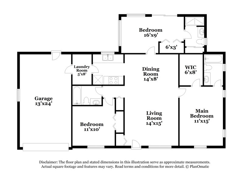 1,905/Mo, 9499 Hayes St Spring Hill, FL 34608 Floorplan View