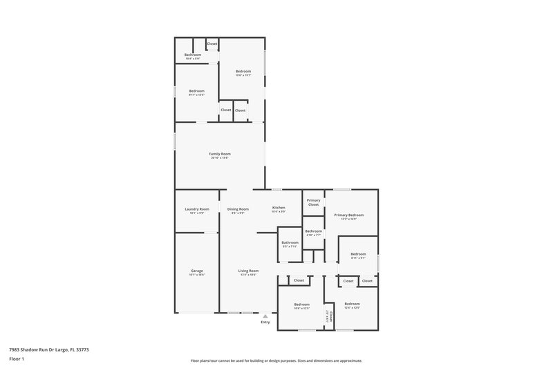 3,245/Mo, 7983 Shadow Run Dr Largo, FL 33773 Floor Plan View