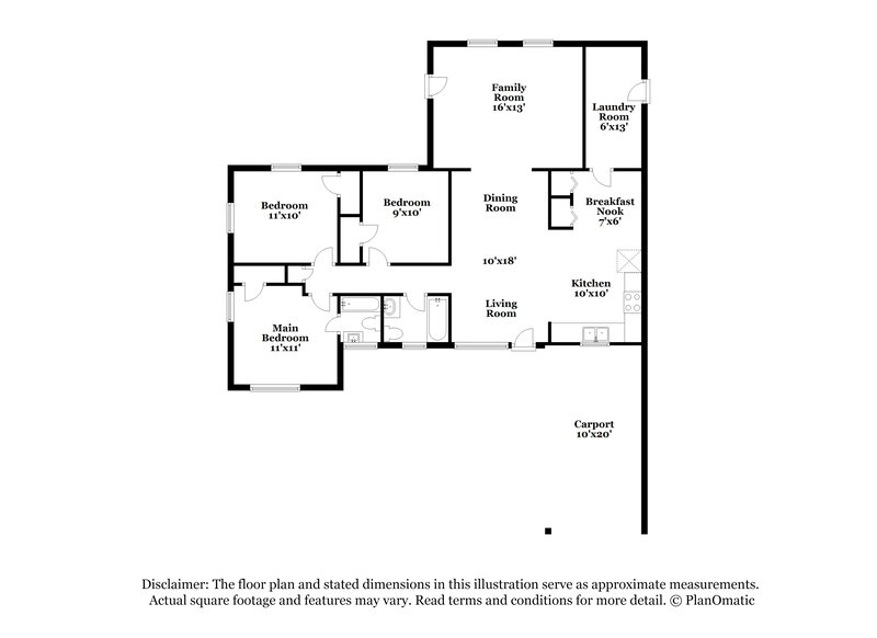 1,780/Mo, 1827 Rotary Dr Lakeland, FL 33801 Floor Plan View
