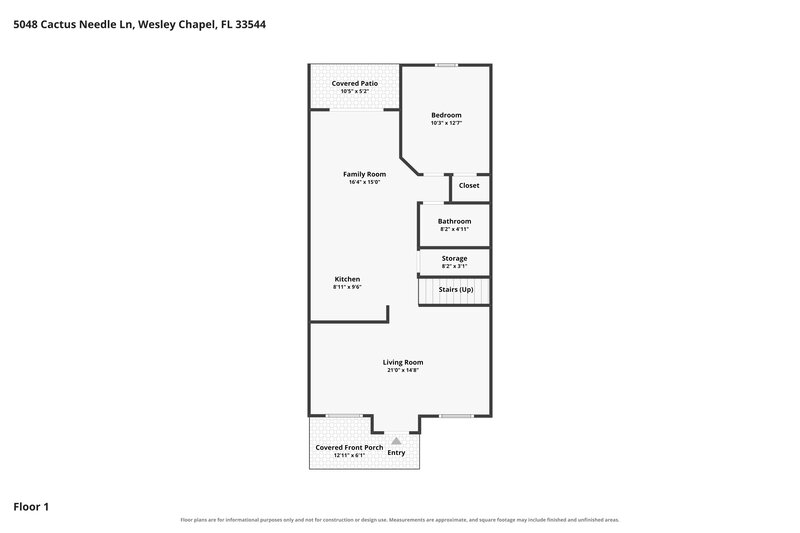 1,800/Mo, 5048 Cactus Needle Ln Wesley Chapel, FL 33544 Floor Plan View