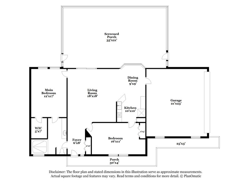 1,795/Mo, 8522 N Campbell Rd Lakeland, FL 33810 Floorplan View