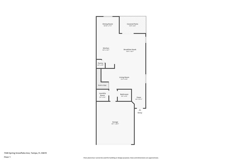 2,610/Mo, 7340 Spring Snowflake Ave Tampa, FL 33619 Floorplan View