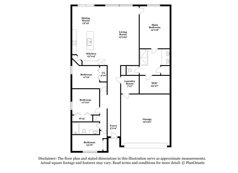 2,690/Mo, 4225 Globe Thistle Dr Tampa, FL 33619 Floor Plan View