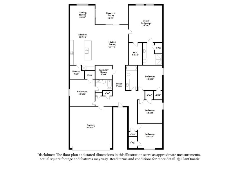 2,695/Mo, 996 Ocean Spray Dr Ruskin, FL 33570 Floor Plan View