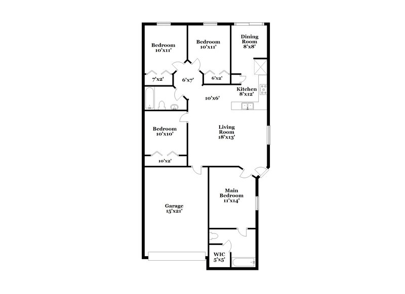 2,035/Mo, 7445 Oxford Garden Cir Apollo Beach, FL 33572 Floor Plan View