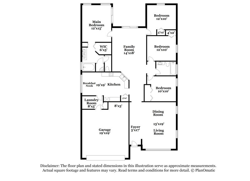 2,275/Mo, 4233 Hartford Lake Dr Tampa, FL 33619 Floor Plan View