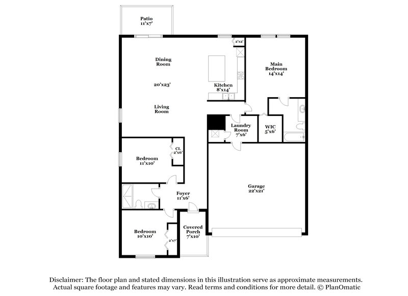 1,800/Mo, 4395 Sun Center Rd Mulberry, FL 33860 Floor Plan View
