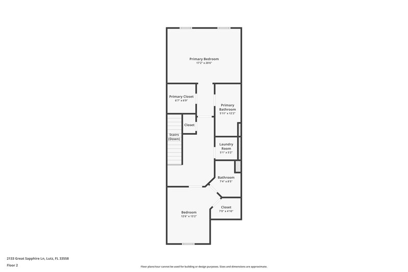 1,795/Mo, 2133 Great Sapphire Ln Lutz, FL 33558 Floorplan View 2