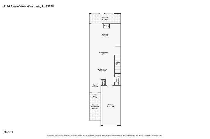 2,055/Mo, 2136 Azure View Way Lutz, FL 33558 Floor Plan View