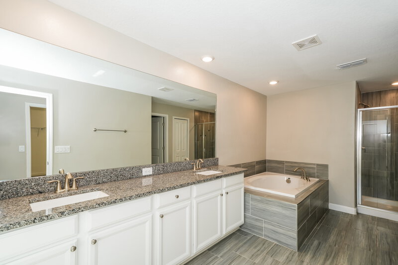 2,550/Mo, 2123 Cerulean Sky Dr Lutz, FL 33558 Main Bathroom View
