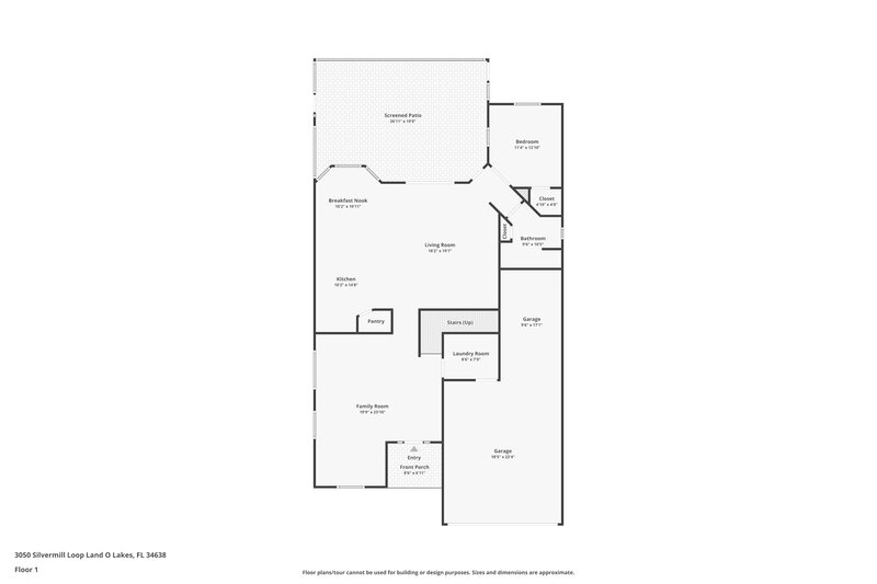 3,395/Mo, 3050 Silvermill Loop Land O Lakes, FL 34638 Floor Plan View