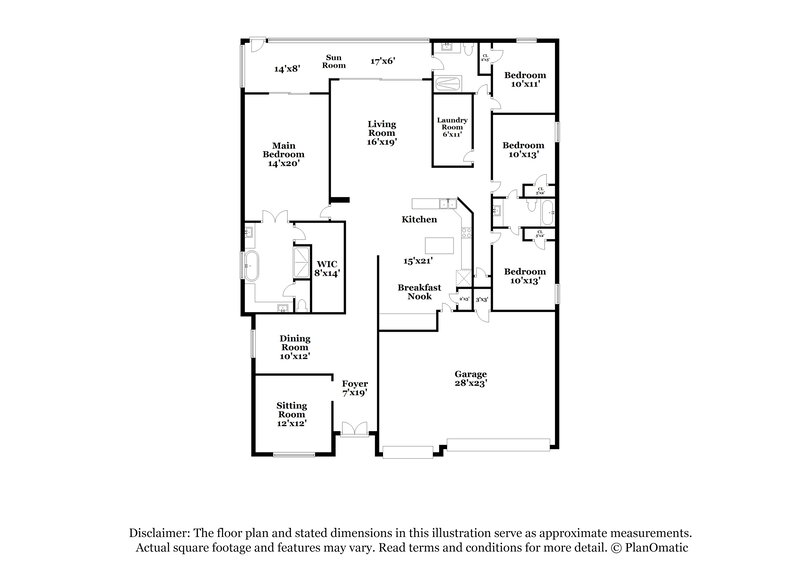 3,270/Mo, 3541 Juneberry Dr Wesley Chapel, FL 33543 Floor Plan View