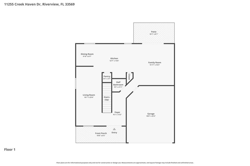2,520/Mo, 11255 Creek Haven Dr Riverview, FL 33569 Floor Plan View
