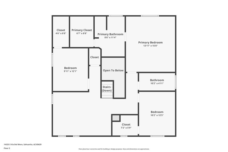 2,230/Mo, 14325 S Via del Moro Sahuarita, AZ 85629 Floor Plan View 2