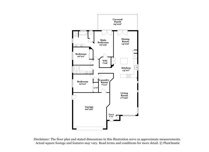 2,120/Mo, 8868 N Hersey Way Tucson, AZ 85742 Floorplan View