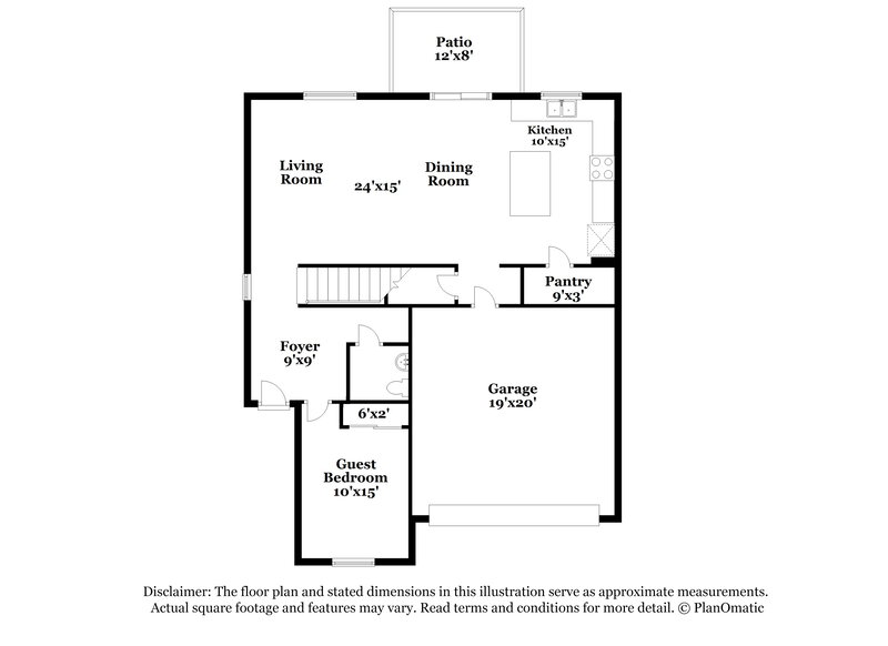 2,330/Mo, 6674 Camino Estarna Tucson, AZ 85756 Floor Plan View