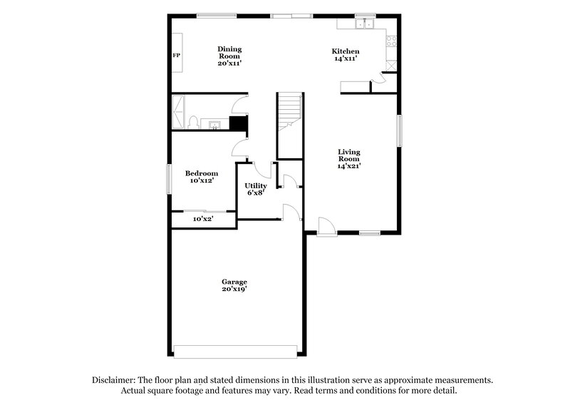 2,320/Mo, 6999 S Camino Secreto Tucson, AZ 85746 Floor Plan View