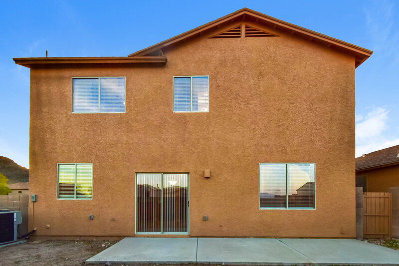2,320/Mo, 6999 S Camino Secreto Tucson, AZ 85746 Rear View