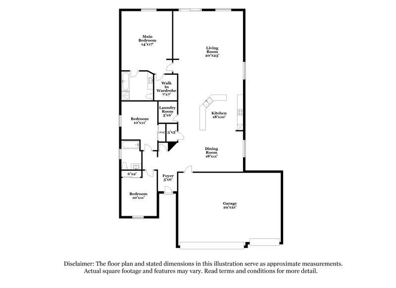 2,350/Mo, 60664 E Eagle Mountain Dr Tucson, AZ 85739 Floor Plan View