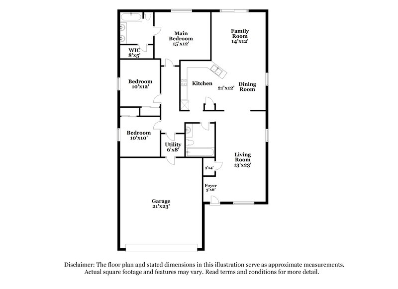 1,725/Mo, 6375 W Velvet Senna Dr Tucson, AZ 85757 Floor Plan View