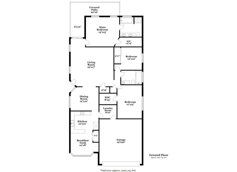 1,790/Mo, 7299 W Clear Canyon Dr Tucson, AZ 85743 Floor Plan View