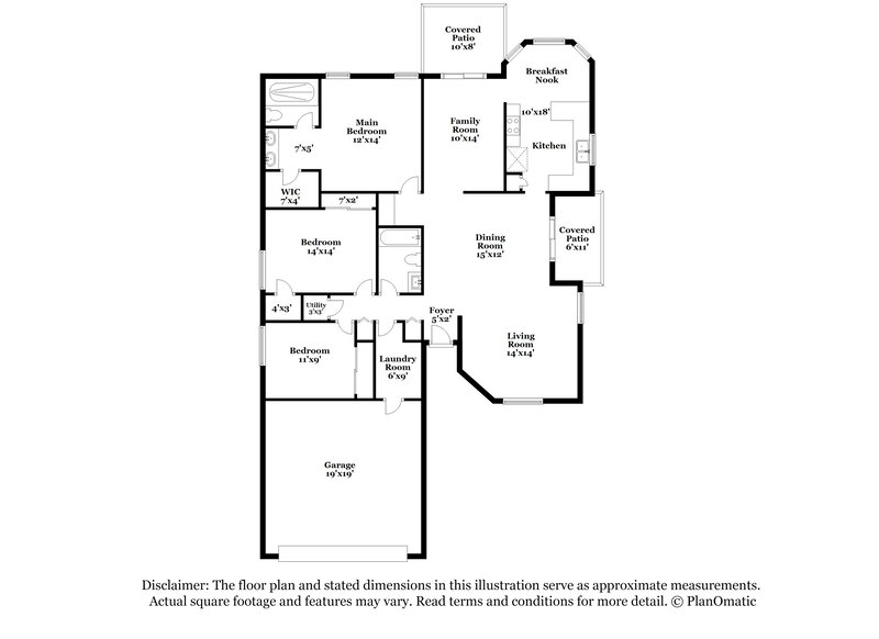 2,790/Mo, 10162 E Stella Rd Tucson, AZ 85730 Floor Plan View