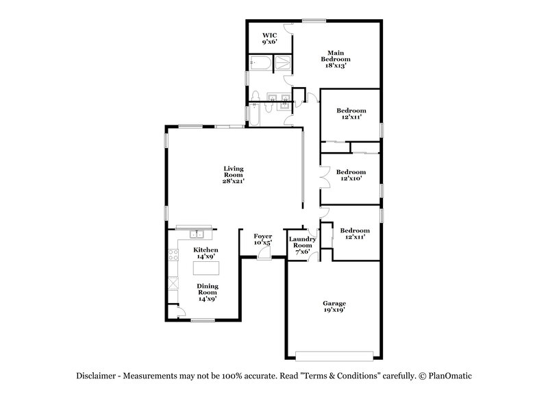 2,110/Mo, 6871 S Martlet Dr Tucson, AZ 85756 Floor Plan View