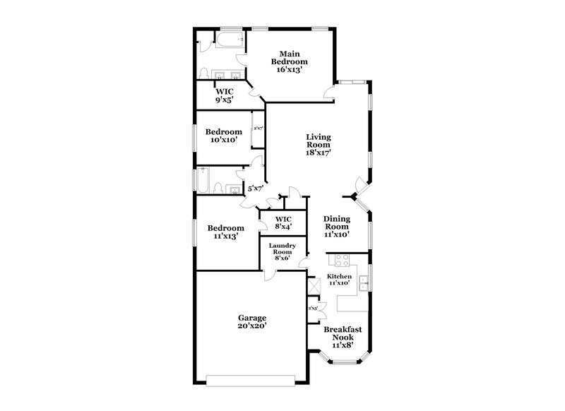 1,935/Mo, 11967 W Fontenelle Dr Marana, AZ 85653 Floor Plan View