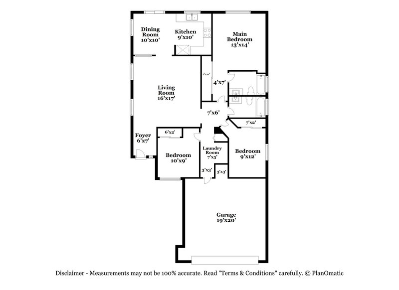 1,830/Mo, 9009 E Kinross Dr Tucson, AZ 85730 Floor Plan View