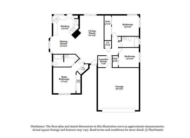 1,790/Mo, 8829 E Eagle Creek Dr Tucson, AZ 85730 Floor Plan View