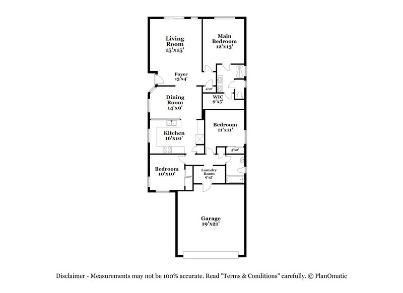 1,840/Mo, 405 E Placita Nodo Sahuarita, AZ 85629 Floor Plan View