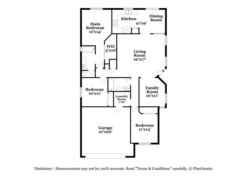 1,810/Mo, 1809 W Rue De La Montagne Tucson, AZ 85746 Floorplan View