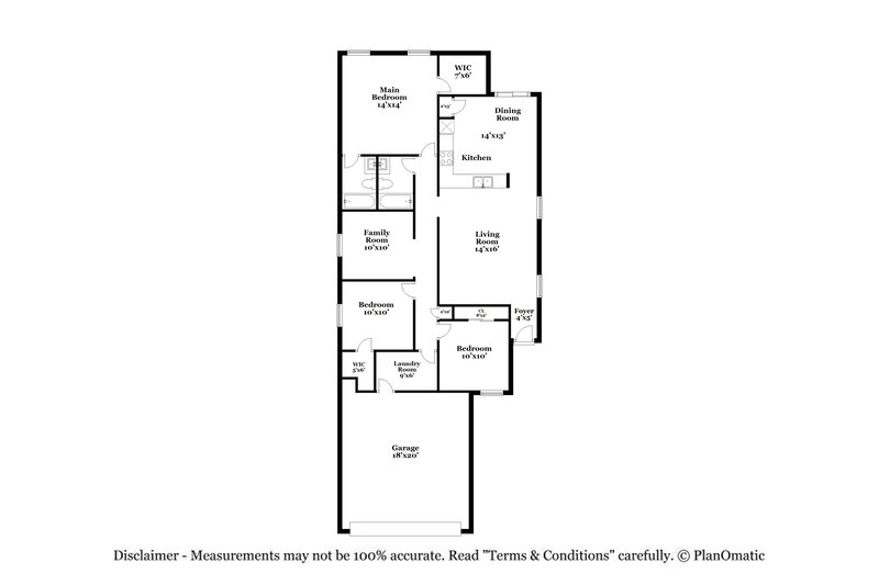 1,810/Mo, 1123 W Calle del Libro Dorado Sahuarita, AZ 85629 Floor Plan View