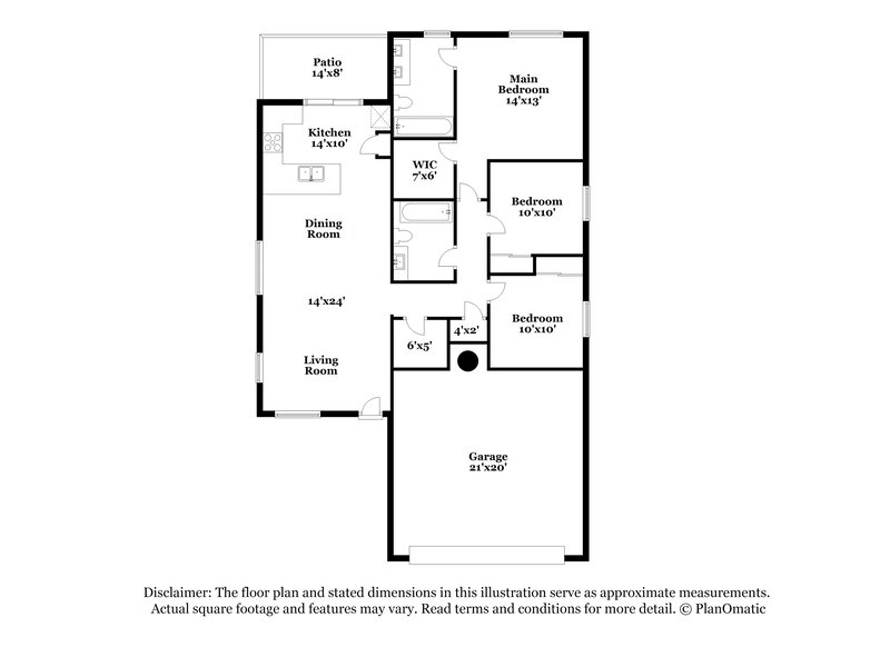 1,855/Mo, 6668 W Ebb Tide Way Tucson, AZ 85757 Floor Plan View