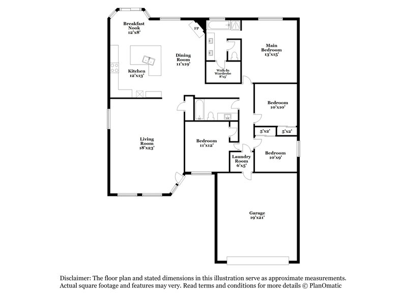 2,225/Mo, 1534 W Churchill Place Tucson, AZ 85746 Floorplan View