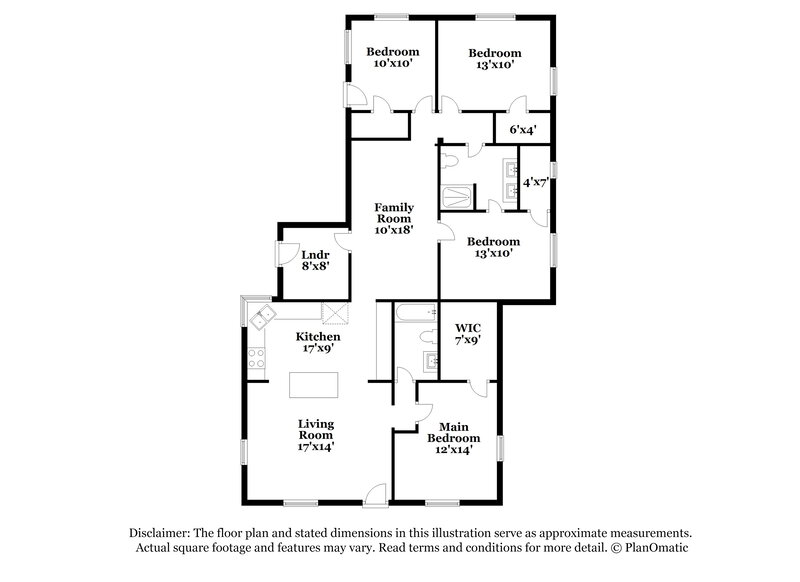 1,675/Mo, 1018 N Columbus Blvd Tucson, AZ 85711 Floor Plan View