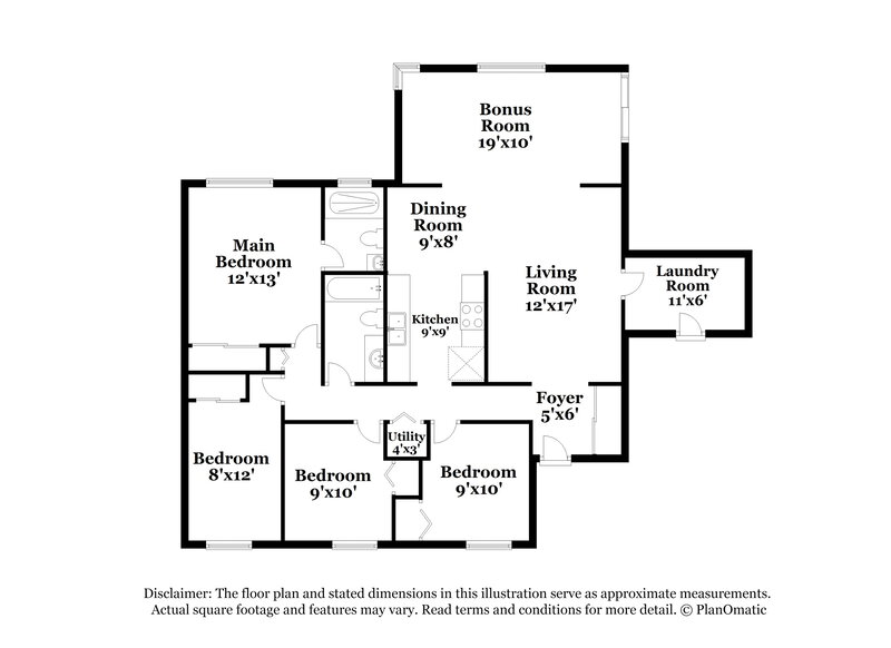 1,785/Mo, 6761 E Fayette St Tucson, AZ 85730 Floor Plan View