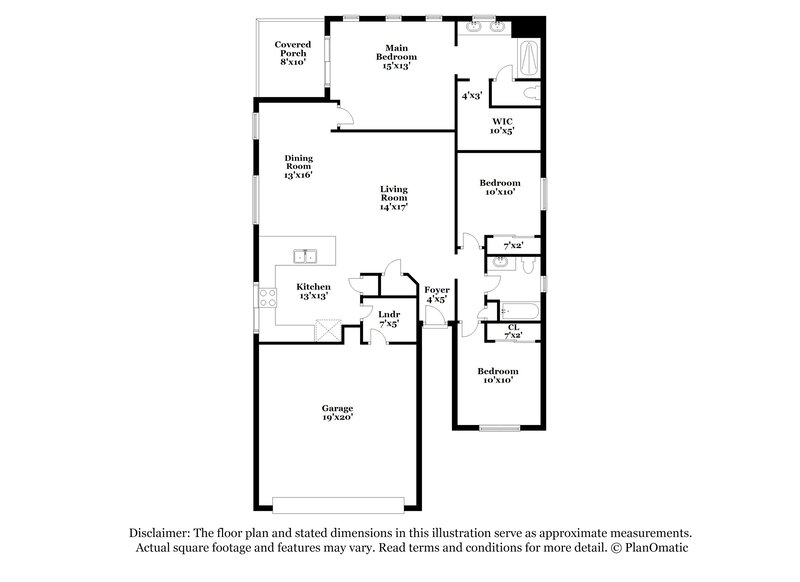 2,040/Mo, 7465 S Mountain Star Dr Tucson, AZ 85757 Floor Plan View