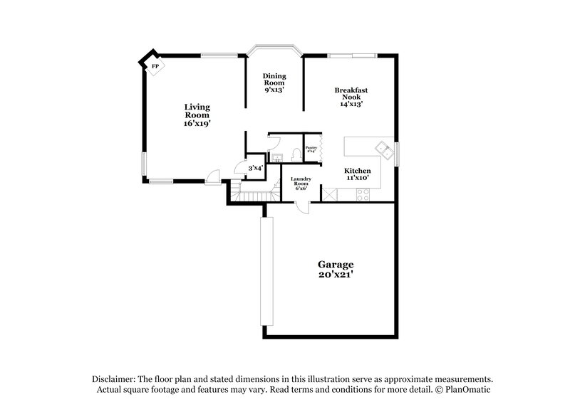 2,250/Mo, 9920 N Stageline Trl Tucson, AZ 85742 Floor Plan View 2