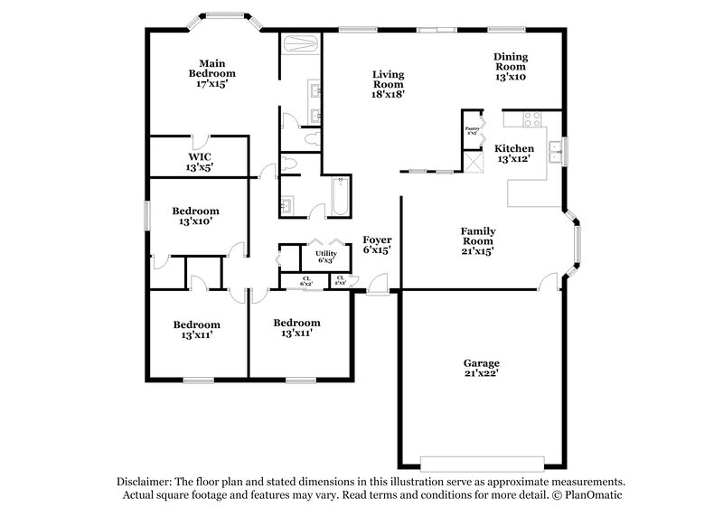 2,105/Mo, 7306 W Moonmist Pl Tucson, AZ 85757 Floor Plan View