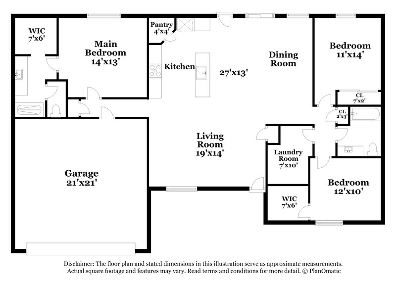 1,990/Mo, 6912 S Portugal Ave Tucson, AZ 85757 Floor Plan View