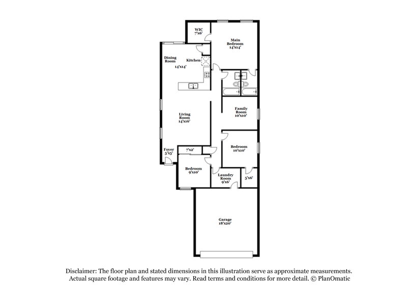 1,755/Mo, 3847 E Hopseed Ln Tucson, AZ 85706 Floor Plan View