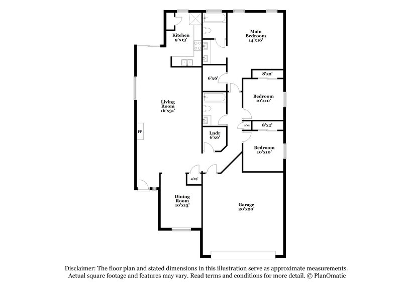 1,970/Mo, 5356 N Mesquite Bosque Way Tucson, AZ 85704 Floor Plan View
