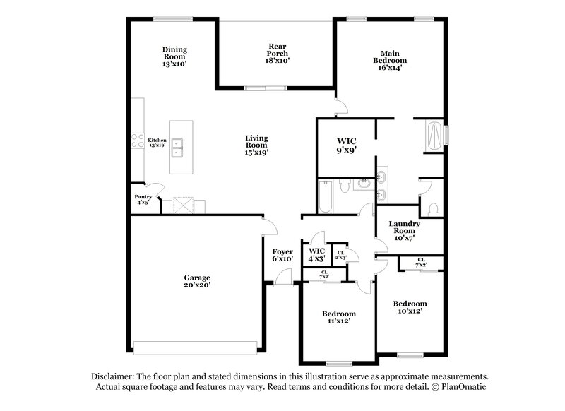 1,885/Mo, 7471 W Calle Aragon Tucson, AZ 85757 Floor Plan View