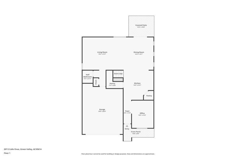 1,795/Mo, 207 E Calle Vivaz Green Valley, AZ 85614 Floor Plan View