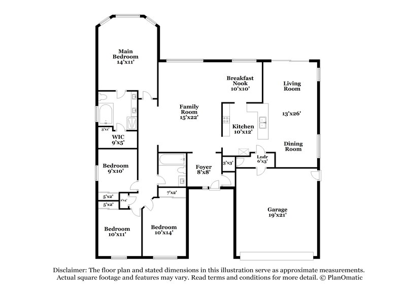 2,065/Mo, 9970 E Paseo San Bernardo Tucson, AZ 85747 Floor Plan View