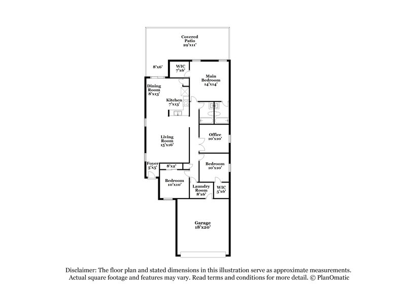 1,770/Mo, 18620 S Camino de las Quintas Sahuarita, AZ 85629 Floor Plan View