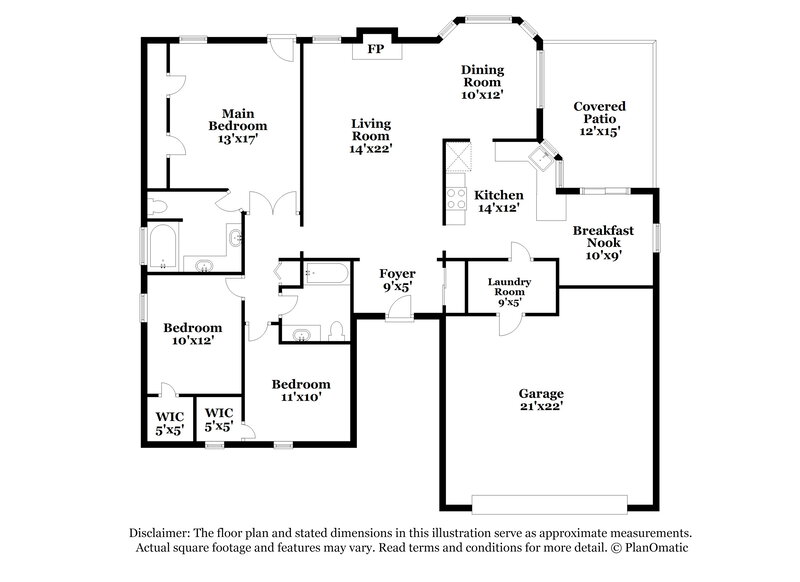 2,160/Mo, 10591 E Elkridge Pl Tucson, AZ 85730 Floor Plan View