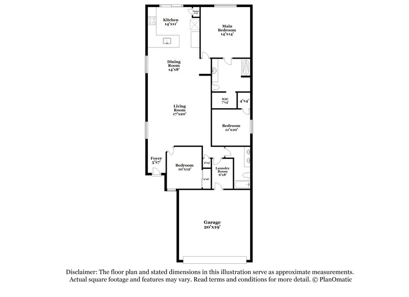 2,040/Mo, 12919 N Ong Dr Marana, AZ 85653 Floor Plan View
